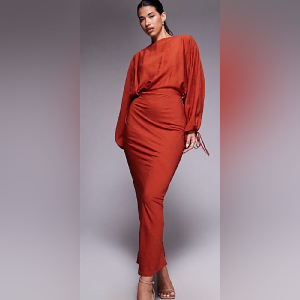 ASOS Red Maxi Dress